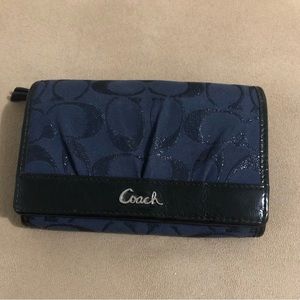 Navy Blue Coach Wallet
